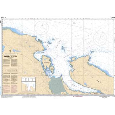 CHS Chart 3458: Approaches to/Approches à Nanaimo Harbour