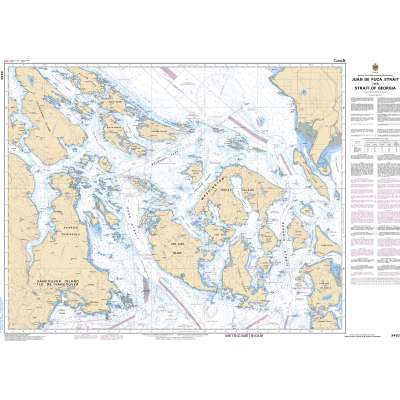 CHS Chart 3462: Juan de Fuca Strait to/à Strait of Georgia