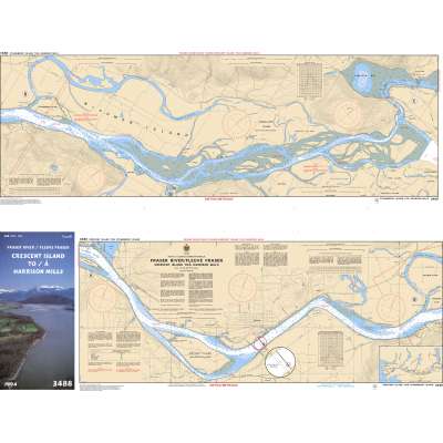 Pacific Region Charts :CHS Chart 3488: Fraser River/Fleuve Fraser, Crescent Island to/à Harrison Mills