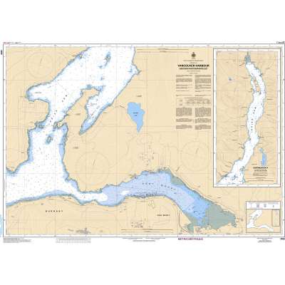 CHS Chart 3495: Vancouver Harbour Eastern Portion/Partie Est