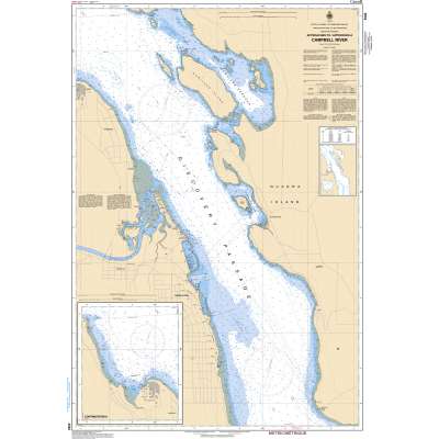 CHS Chart 3540: Approaches to/Approches à Campbell River