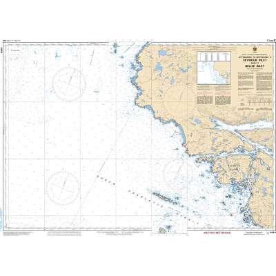 CHS Chart 3550: Approaches to/Approches à Seymour Inlet and/et Belize Inlet