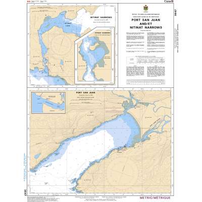 CHS Chart 3647: Port San Juan and/et Nitinat Narrows