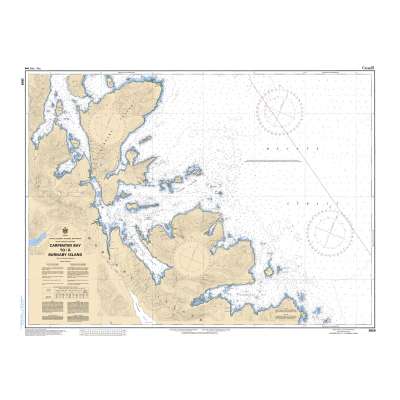 CHS Chart 3809: Carpenter Bay to/à Burnaby Island