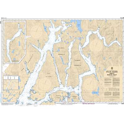 CHS Chart 3940: Spiller Channel and/et Roscoe Inlet