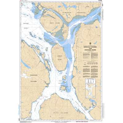 CHS Chart 3947: Grenville Channel to/à Chatham Sound