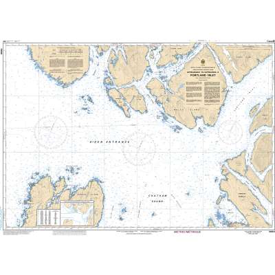 CHS Chart 3960: Approaches to/Approches à Portland Inlet