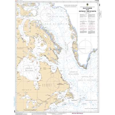 CHS Chart 4000: Gulf of Maine to/à Baffin Bay / Baie de Baffin