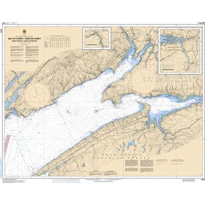 CHS Chart 4010: Bay of Fundy / Baie de Fundy (Inner portion / partie intérieure)