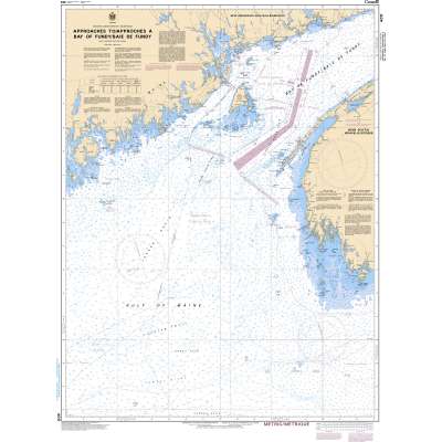 CHS Chart 4011: Approaches to/Approches à Bay of Fundy/Baie de Fundy