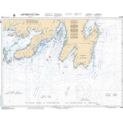Atlantic Region Charts :CHS Chart 4016: Saint-Pierre to/à St. John's