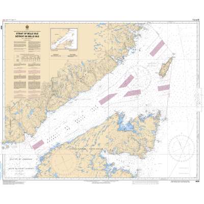 Atlantic Region Charts :CHS Chart 4020: Strait of Belle Isle/Détroit de Belle Isle