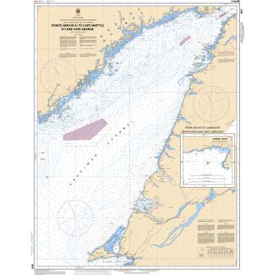 CHS Chart 4021: Pointe Amour à/to Cape Whittle et/and Cape George