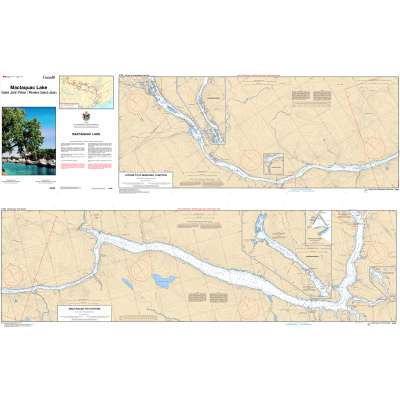 Atlantic Region Charts :CHS Chart 4145: Mactaquac Lake - Saint John River / Rivière Saint-Jean