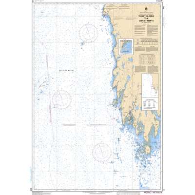 Atlantic Region Charts :CHS Chart 4243: Tusket Islands to/à Cape St. Marys