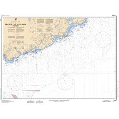 CHS Chart 4374: Red Point to/à Guyon Island