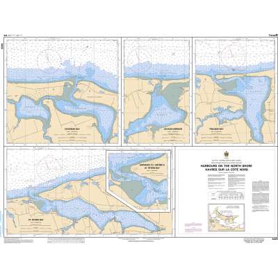 CHS Chart 4425: Harbours on the North Shore/Hâvres sur la Côte Nord