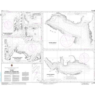 CHS Chart 4506: Plans - Vicinity of Canada Bay/Environs de Canada Bay