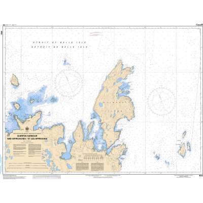 CHS Chart 4512: Quirpon Harbour and Approaches/et les approches