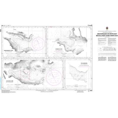 Atlantic Region Charts :CHS Chart 4540: Anchorages in White Bay/Mouillages dans White Bay