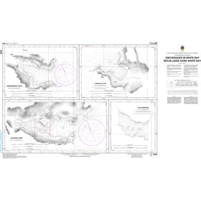 CHS Chart 4540: Anchorages in White Bay/Mouillages dans White Bay