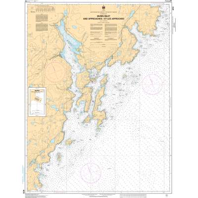 CHS Chart 4616: Burin Harbours and Approches / et les approches