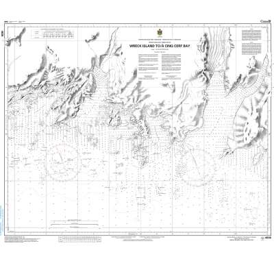 CHS Chart 4638: Wreck Island to/à Cinq Cerf Bay