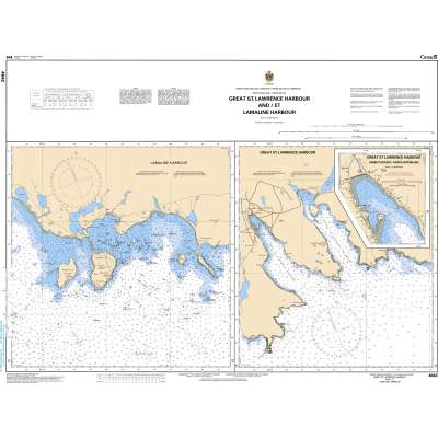 CHS Chart 4642: Great St. Lawrence Harbour and/et Lamaline Harbour