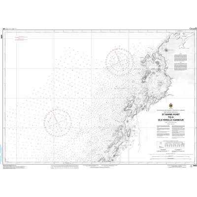 CHS Chart 4666: St. Barbe Point to/à Old Férolle Harbour