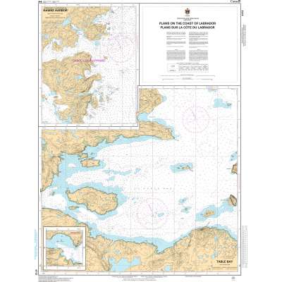 CHS Chart 4712: Plans on the Coast of Labrador/Plans sur la côte du Labrador