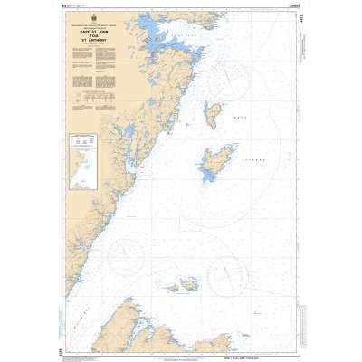 CHS Chart 4822: Cape St. John to/à St. Anthony