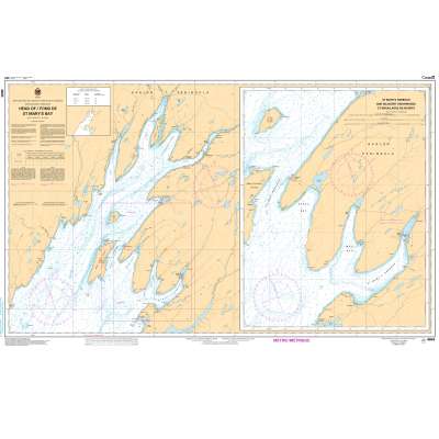 CHS Chart 4843: Head of / Fond de St Mary's Bay