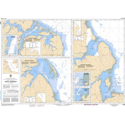 CHS Chart 4909: Détroit de Northumberland/Northumberland Strait - Partie Ouest/Western Portion - Ports / Harbour...