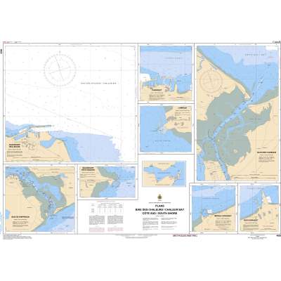 Atlantic Region Charts :CHS Chart 4920: Plans Baie des Chaleurs / Chaleur Bay - Côte sud / South Shore