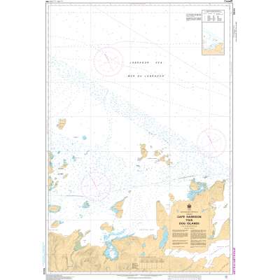 CHS Chart 5044: Cape Harrison to/à Dog Islands