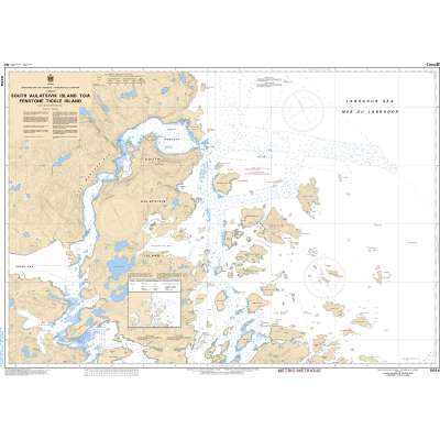 Atlantic Region Charts :CHS Chart 5054: South Auliatsivik Island to/à Fenstone Tickle Island
