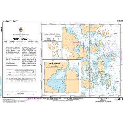 CHS Chart 5080: Punchbowl Inlet and Approaches/et les approches