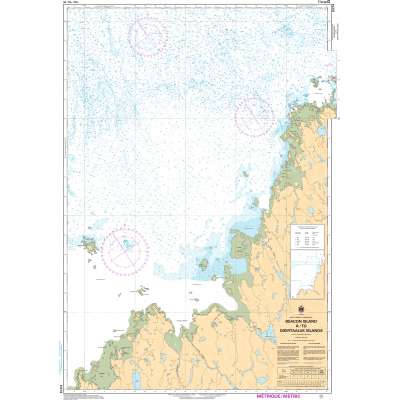 Central and Arctic Region Charts :CHS Chart 5374: Beacon Island à/to Qikirtaaluk Islands