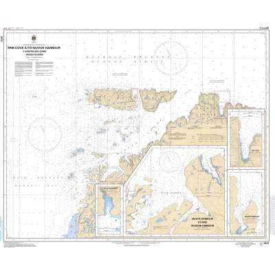 CHS Chart 5412: Erik Cove to/à Nuvuk Harbour including/y compris Digges Islands