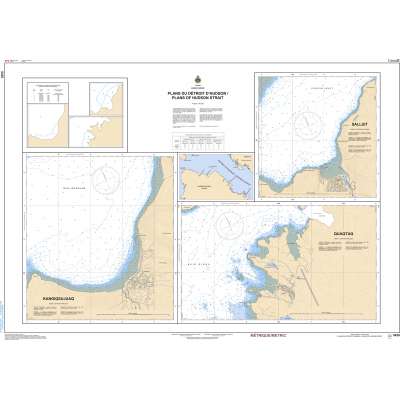 Central and Arctic Region Charts :CHS Chart 5429: Plans du Détroit D'Hudson/Plans of Hudson Strait