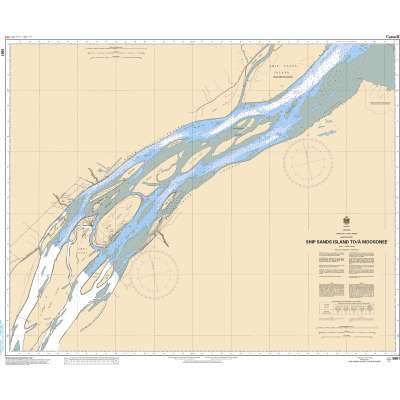CHS Chart 5861: Ship Sands Island to/à Moosonee