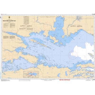 CHS Chart 6037: Iron Island to/à West Bay