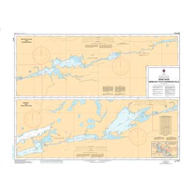 CHS Chart 6111: Rainy Lake/Lac à la Pluie Eastern Portion/Partie Est Seine River Seine Bay to/à Sturgeon Falls