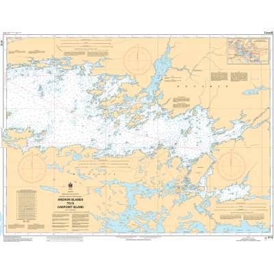Central and Arctic Region Charts :CHS Chart 6112: Rainy Lake/Lac à la pluie Southeast Portion/Partie sud-est Anchor Islands to/à Oakpoint Island