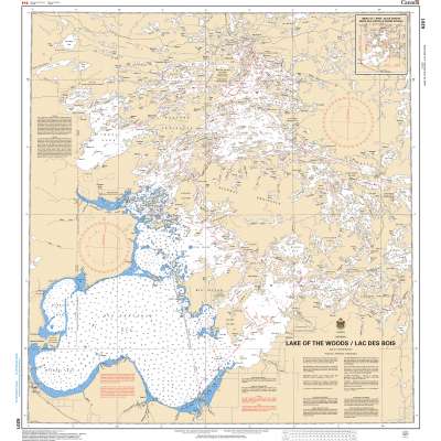 Central and Arctic Region Charts :CHS Chart 6201: Lake of the Woods / Lac des Bois
