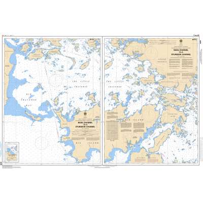 Central and Arctic Region Charts :CHS Chart 6215: Basil Channel to/à Sturgeon Channel