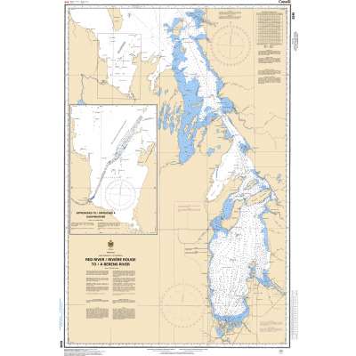 Central and Arctic Region Charts :CHS Chart 6240: Red River / Rivière Rouge to/à Berens River