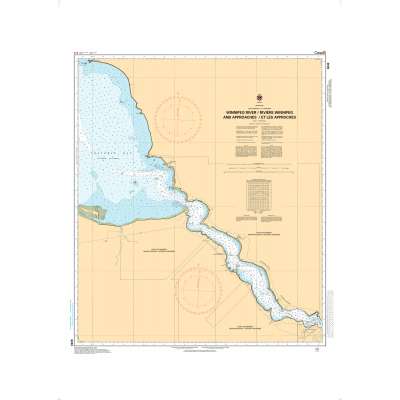 CHS Chart 6243: Winnipeg River/Rivière Winnipeg and Approaches/et les Approches