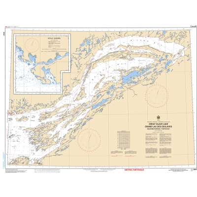 CHS Chart 6341: Great Slave Lake/Grand lac des Esclaves, Eastern Portion/Partie est