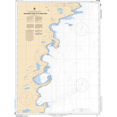 CHS Chart 6358: Northwest Point to/à Jones Point